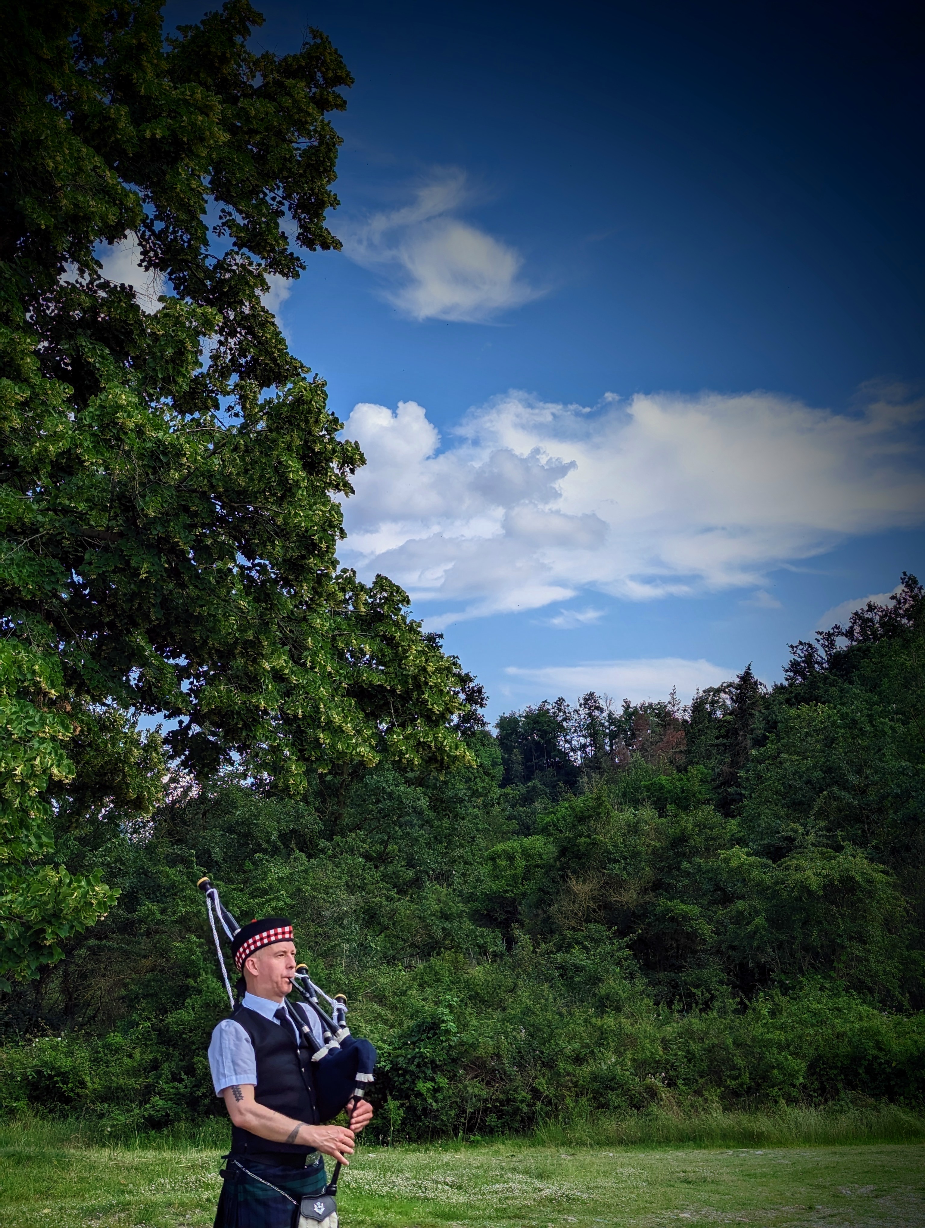 Deiv Bagpiper cornamusa scozzese per evento esclusivo